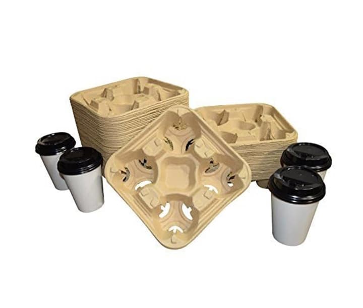 cardboard coffee trays (holders) for 4 glasses