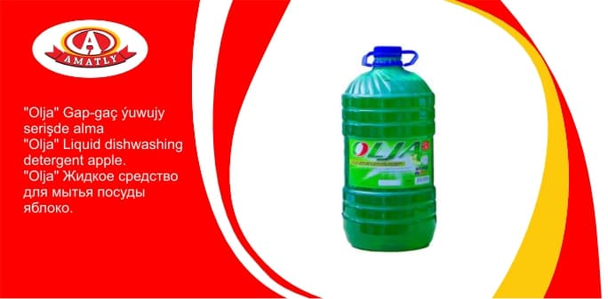 "Olja" liquid dishwashing detergent apple 3kg