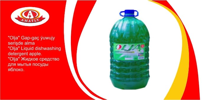"Olja" liquid dishwashing detergent apple 5kg