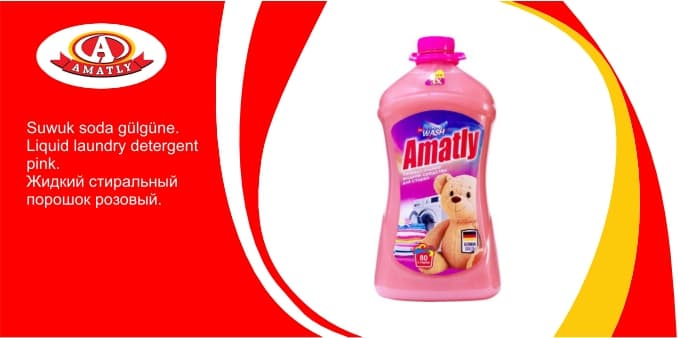 Liquid laundry detergent pink 4kg