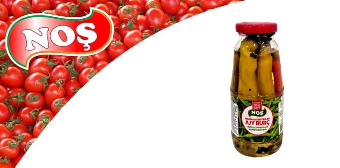 High quality marinated hot pepper 'Nosh' 265 gr TDS 1633-73