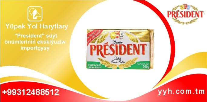 President butter 80% fat, salted, 200g