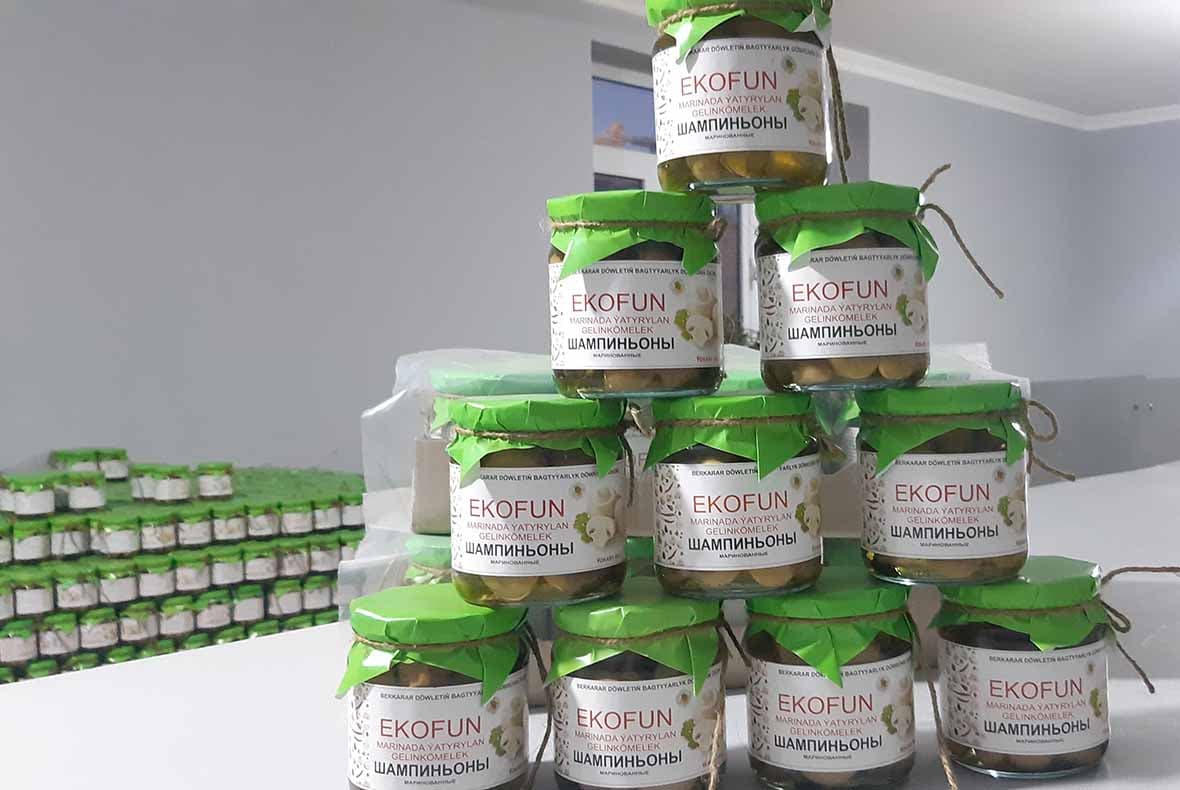 marinated mushrooms brand "EKOFUN"