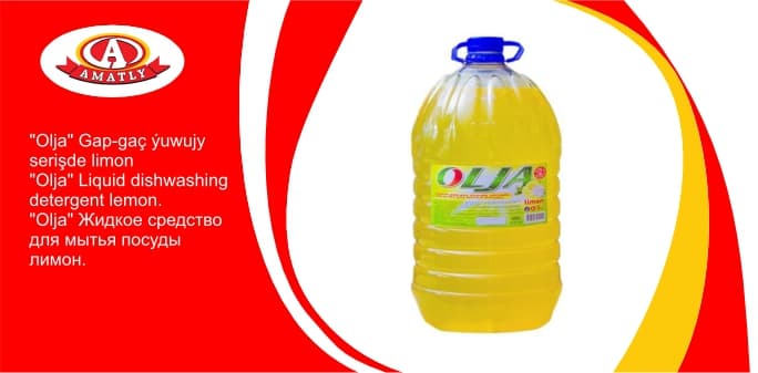 "Olja" liquid dishwashing detergent limon 5kg