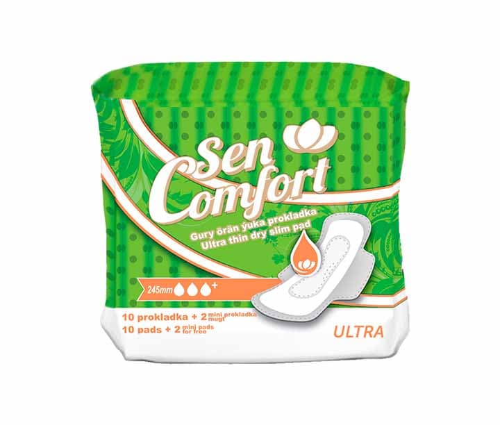 Women's ultra-thin pads "Sen comfort" 245 mm Dry 6193