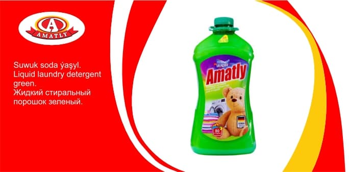 Liquid laundry detergent green 4kg