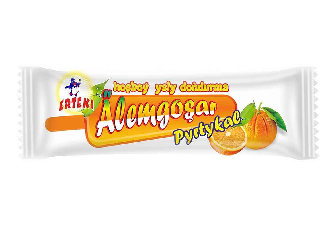 "Älemgoşar" plombir ice cream with cherry flavor 60g (foil casing)