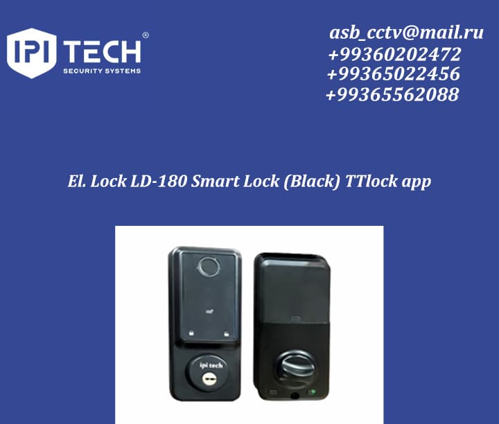 El. Lock LD-180 Smart Lock (Black) TTlock app