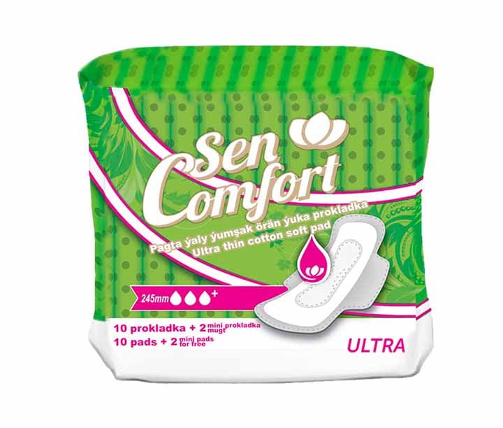 Women's ultra-thin pads "Sen comfort" 245 mm Soft 6192