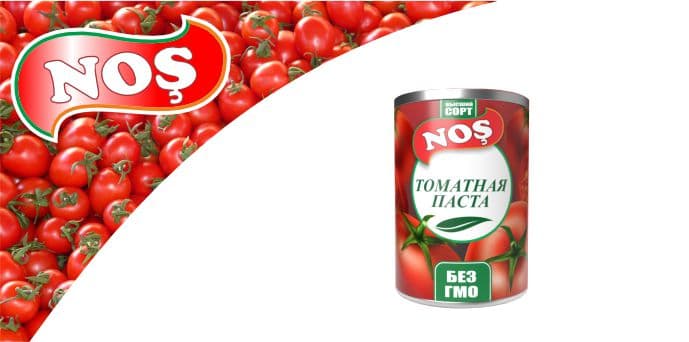 High quality Tomato Paste (iron can) 'Nosh' 800 gr TDS 963-2017