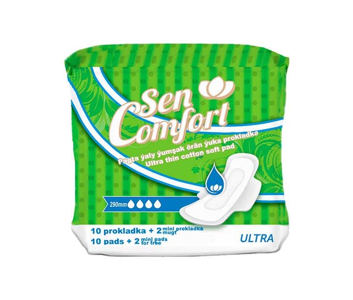 прокладки женские ультратонкие “SEN COMFORT” 290 mm soft