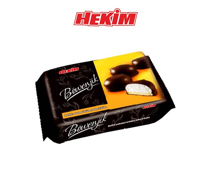 Sugar biscuits with marshmallow and chocolate coating "HEKIM BOWENJIK