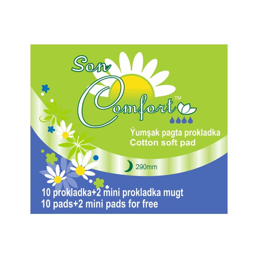 women pads ''SEN COMFORT'' 290 mm soft  6182