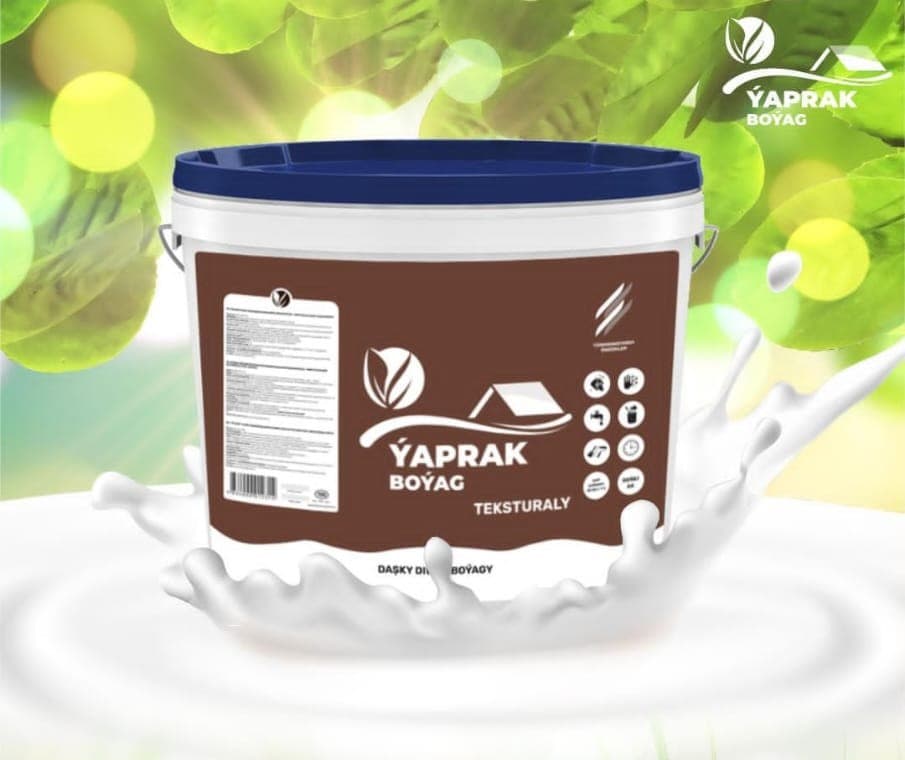 Water-dispersion copolymer acrylic textured paint for exterior walls "Yaprak"