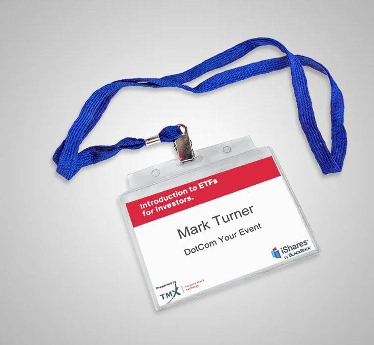 business cards, badges