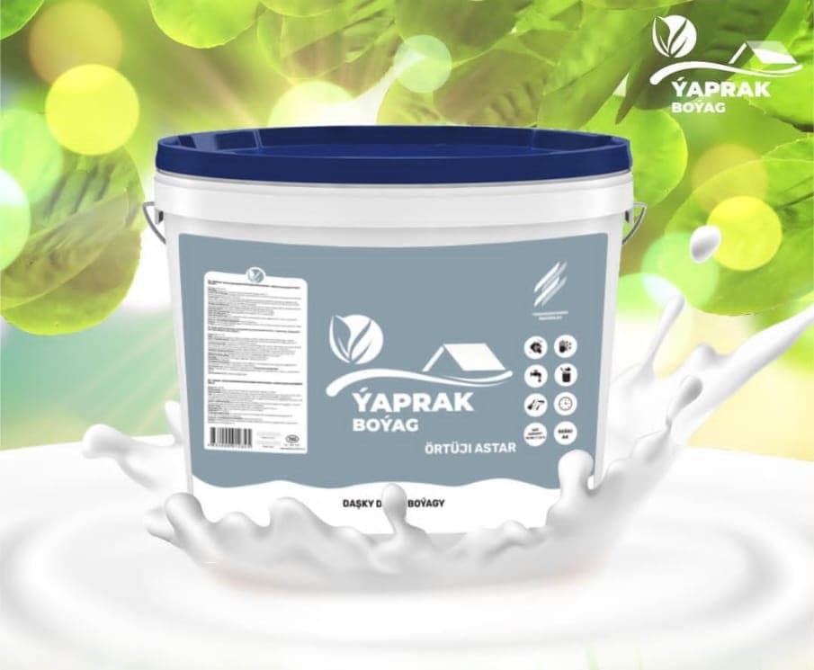 Water-dispersion copolymer acrylic paint coating for exterior walls "Yaprak"