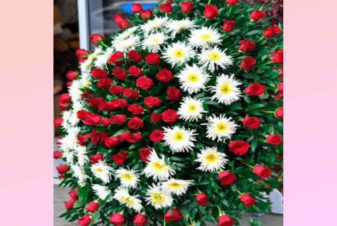 корзины из живых цветов
