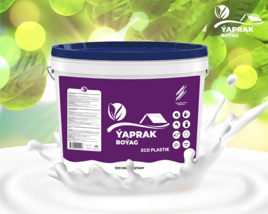 Water-dispersion homopolymer acrylic paint-eco-plastic for external walls "Yaprak"